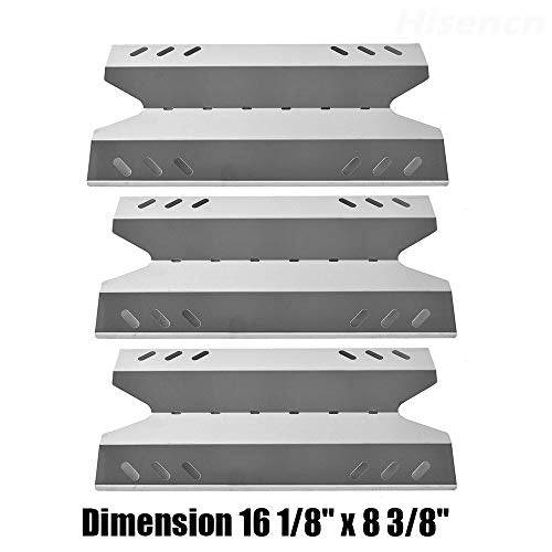 Hisencn Gas Grill Repair Kit SS Burner, Stainless Steel Heat Plate Parts -3pack Replacement - Grill Parts America