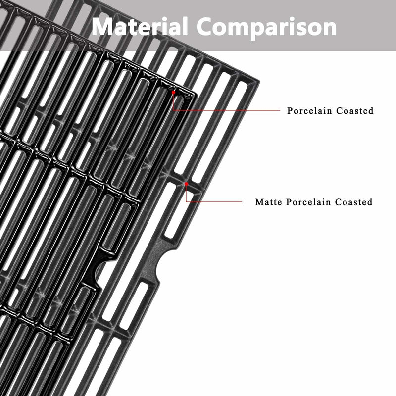 Hisencn Porcelain Coated Cast Iron Cooking Grates Replacement - Grill Parts America