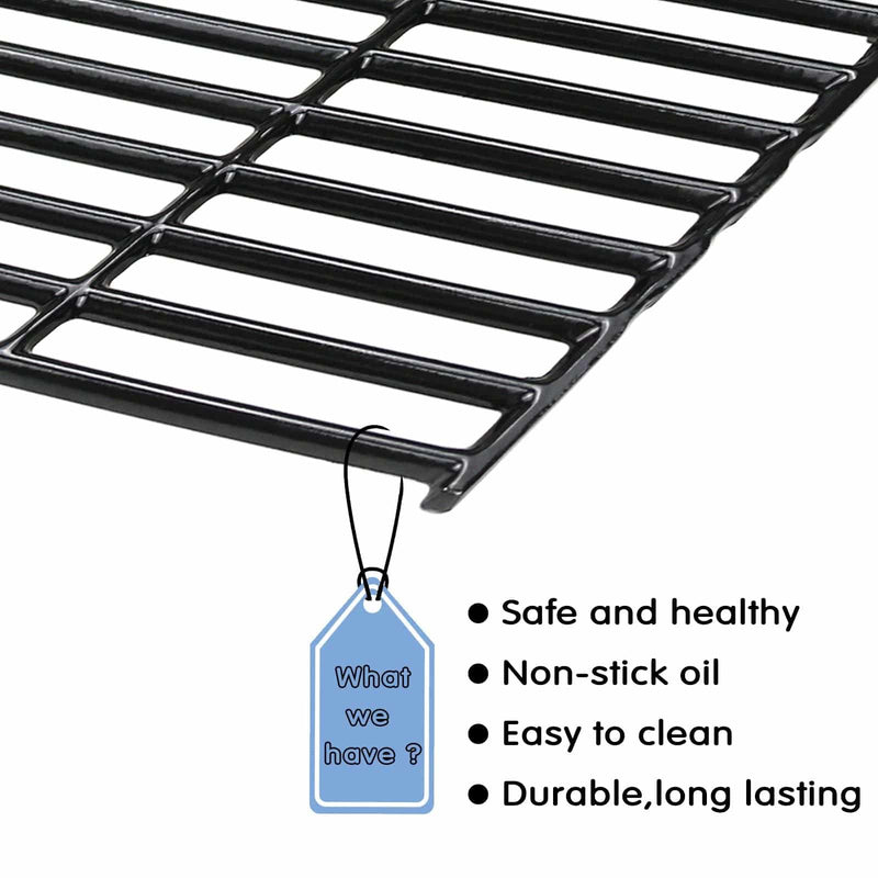 Hisencn Porcelain Coated Cast Iron Cooking Grates Replacement - Grill Parts America