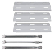Hisencn Repair Kit for Ducane Gas Barbecue Grill Burner Tube, Stainless Heat Plate Tent, Burner Cover Replacement for Ducane 3 Burner - Grill Parts America