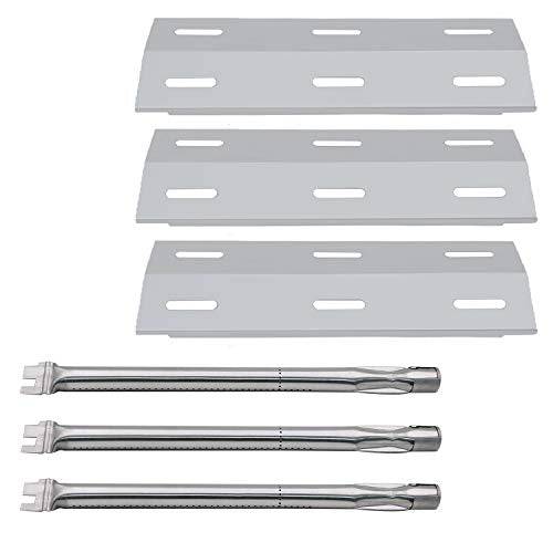 Hisencn Repair Kit for Ducane Gas Barbecue Grill Burner Tube, Stainless Heat Plate Tent, Burner Cover Replacement for Ducane 3 Burner - Grill Parts America