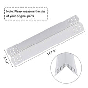 Hisencn Repair Kit Stainless Steel Burners, Stainless Heat Plates Replacement Parts for Master Forge 1010037, 1010048 Gas Grill Models - Grill Parts America