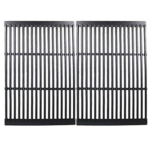 Hisencn Replacement Cast Iron Cooking Grid Porcelain Coated Set of 2 - Grill Parts America