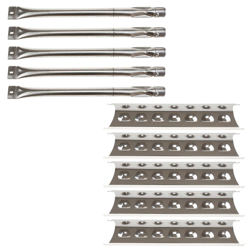 Hisencn Replacement Repair Kit for Master Forge 5 Burner Pipe Burners Tube, Heat Shield Tent Plate Parts - Grill Parts America