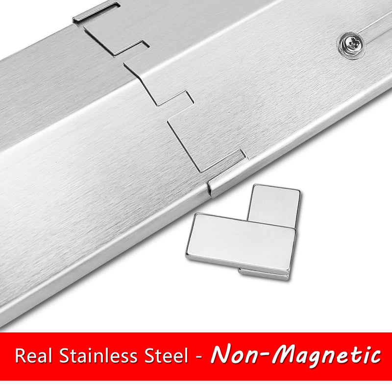 Hisencn Universal Replacement Heavy Duty Adjustable Stainless Steel Heat Plate Shield, Heat Tent, Flavorizer Bar, Burner Cover, Flame Tamer - Grill Parts America