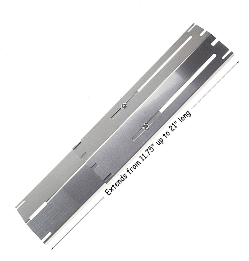 Hisencn Universal Replacement Heavy Duty Adjustable Stainless Steel Heat Plate Shield, Heat Tent, Flavorizer Bar, Burner Cover, Flame Tamer - Grill Parts America