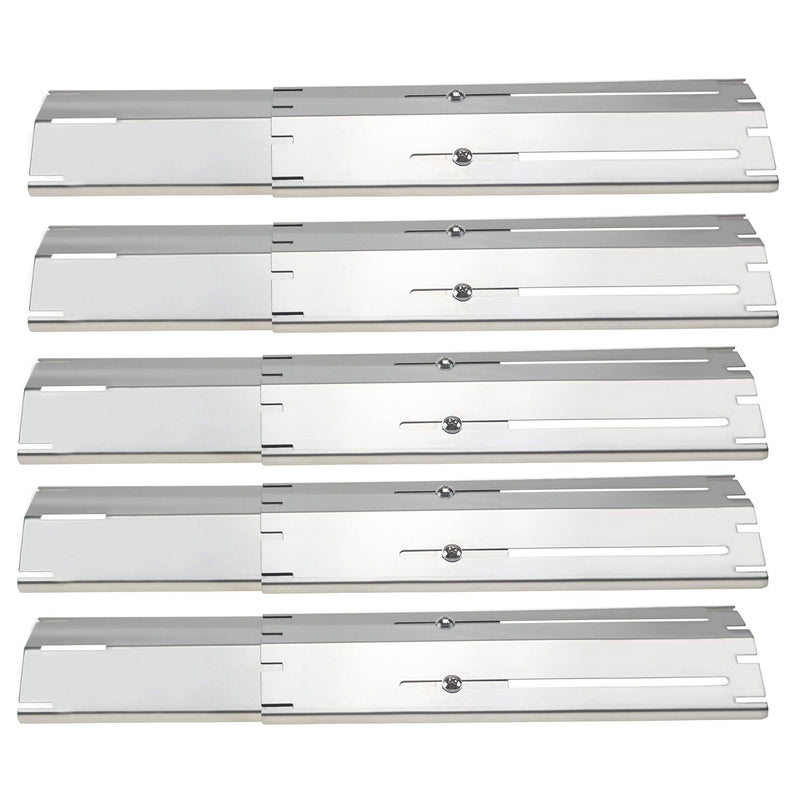 Hisencn Universal Replacement Heavy Duty Adjustable Stainless Steel Heat Plate Shield, Heat Tent, Flavorizer Bar, Burner Cover, Flame Tamer - Grill Parts America