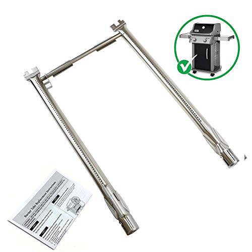 Hisencn Gas Grill Stainless Steel Burner Tubes Pipe Replacement for Weber Spirit 18" - Grill Parts America