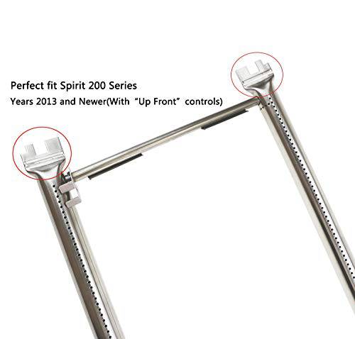 Hisencn Gas Grill Stainless Steel Burner Tubes Pipe Replacement for Weber Spirit 18" - Grill Parts America