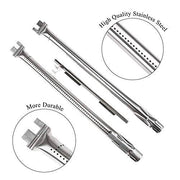 Hisencn Gas Grill Stainless Steel Burner Tubes Pipe Replacement for Weber Spirit 18" - Grill Parts America