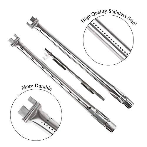 Hisencn Gas Grill Stainless Steel Burner Tubes Pipe Replacement for Weber Spirit 18" - Grill Parts America