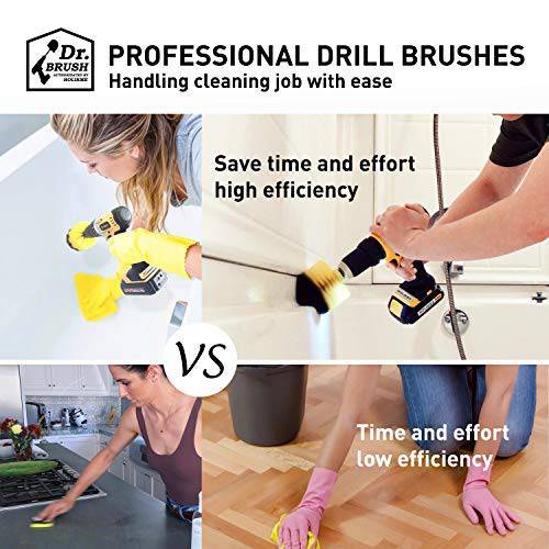 Holikme 20Piece Drill Brush Attachments Set, Scrub Pads & Sponge,Buffing Pads, Power Scrubber Brush with Extend Long Attachment, Car Polishing Pad Kit - Grill Parts America