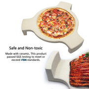 Hongso 18" with Legs New Heat Deflector, Plate Setter, Smokin' Stone, Pizza Stone with 3 Legs for 18" Large Big Green Egg Grill, 18" Kamado Grill, CR-18-1 - Grill Parts America