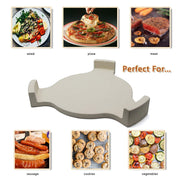 Hongso 18" with Legs New Heat Deflector, Plate Setter, Smokin' Stone, Pizza Stone with 3 Legs for 18" Large Big Green Egg Grill, 18" Kamado Grill, CR-18-1 - Grill Parts America