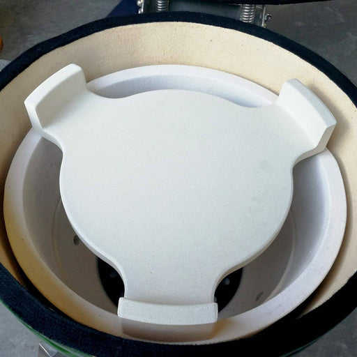 Hongso 18" with Legs New Heat Deflector, Plate Setter, Smokin' Stone, Pizza Stone with 3 Legs for 18" Large Big Green Egg Grill, 18" Kamado Grill, CR-18-1 - Grill Parts America