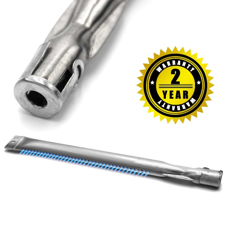 Hongso 15 5/16" Stainless Steel Grill Burner Tube for Brinkmann 810-2410-S, 810-2545-W, 810-9590-S, 810-1415-W, 810-9520-S Replacement Parts - Grill Parts America