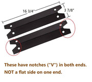 Hongso PPG311 (5-Pack) BBQ Gas Grill Porcelain Steel Heat Plate, Heat Shield, Heat Tent, Burner Cover, Vaporizor Bar, Flavorizer Bar for Brinkmann - Grill Parts America