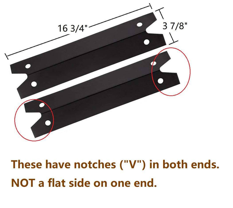 Hongso PPG311 (5-Pack) BBQ Gas Grill Porcelain Steel Heat Plate, Heat Shield, Heat Tent, Burner Cover, Vaporizor Bar, Flavorizer Bar for Brinkmann - Grill Parts America
