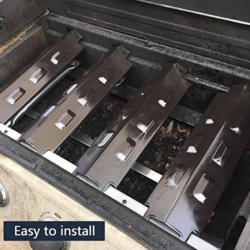 Hongso 14 5/8 inch Porcelain Steel Heat Plate Shiel, Burner Cover, Replacement  PPH531 (4-Pack) - Grill Parts America