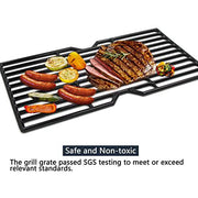 Hongso 16 7/8" Polished Porcelain Coated Cast Iron Gas Grill Grates - Grill Parts America