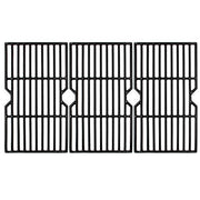 Hongso 16 7/8" Polished Porcelain Coated Cast Iron Gas Grill Grates - Grill Parts America