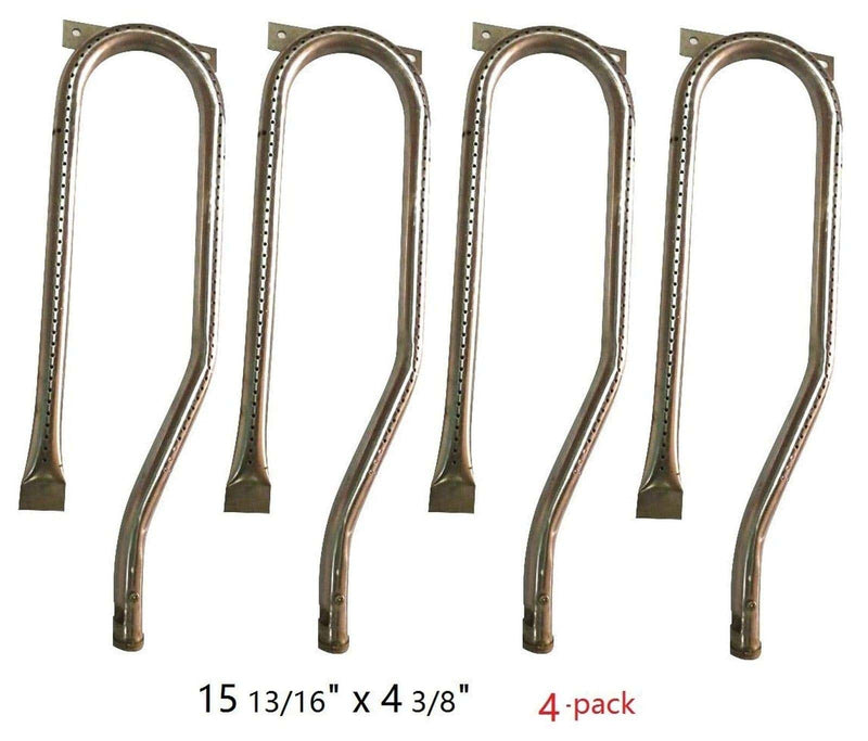 Hongso 15 13/16" Burners Nexgrill 720-0336, 720-0337, 720-0512, 720-0511 Stainless Steel, 4-Pack, SBC361 - Grill Parts America