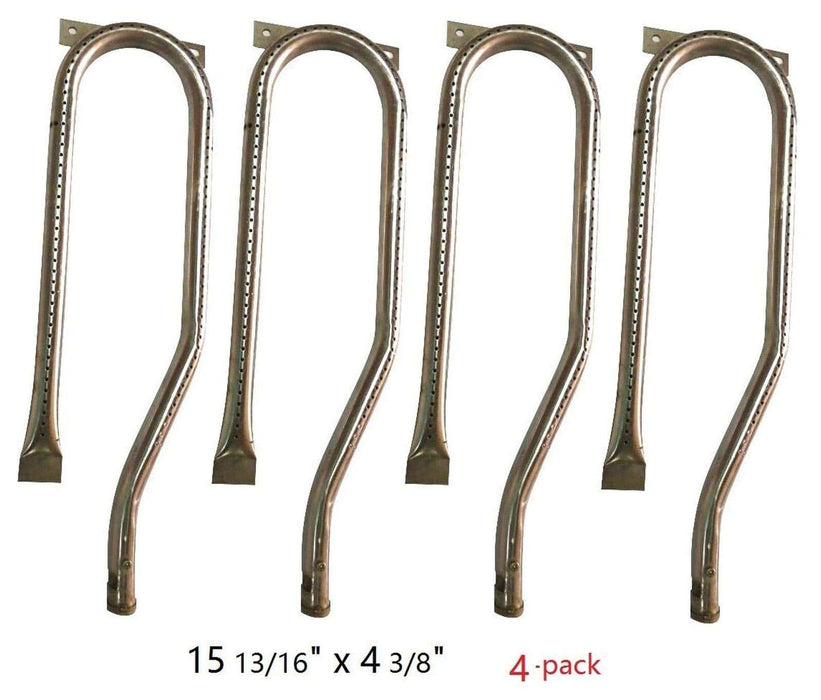 Hongso 15 13/16" Burners Nexgrill 720-0336, 720-0337, 720-0512, 720-0511 Stainless Steel, 4-Pack, SBC361 - Grill Parts America