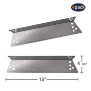 Hongso 15" Stainless Steel Heat Tent Nexgrill 720-0719BL, 720-0773, 720-0783,  4-Pack, SPZ681 - Grill Parts America