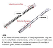 Hongso 16 15/16" Gas Grill Burner Tube Replacement for Nexgrill 720-0193, 720-0432 (4-Pack) - Grill Parts America
