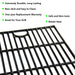 Hongso 17 inch Porcelain Coated Cast Iron Cooking Grids Grates Set of 2 (PCA192) Nexgrill - Grill Parts America