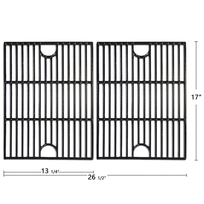 Hongso 17 inch Porcelain Coated Cast Iron Cooking Grids Grates Set of 2 (PCA192) Nexgrill - Grill Parts America