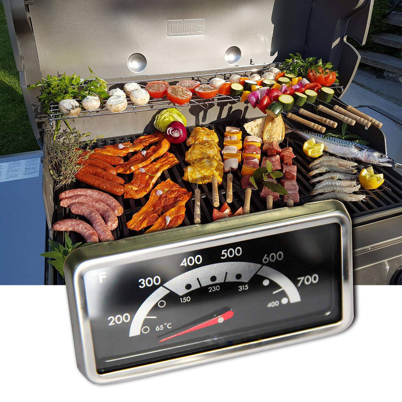 Hongso 3.625 x 1.75 inch Stainless Steel Heat Indicator Grill Thermometer Nexgrill - Grill Parts America