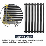 Hongso 7525 17.4 Inches Porcelain Enameled Gas Grill Grates 7527 65906 Grates PCG525 11.8 x 17.4 Nexgrill - Grill Parts America