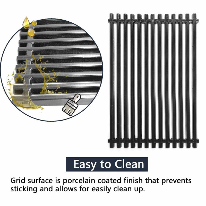 Hongso 7525 17.4 Inches Porcelain Enameled Gas Grill Grates 7527 65906 Grates PCG525 11.8 x 17.4 Nexgrill - Grill Parts America