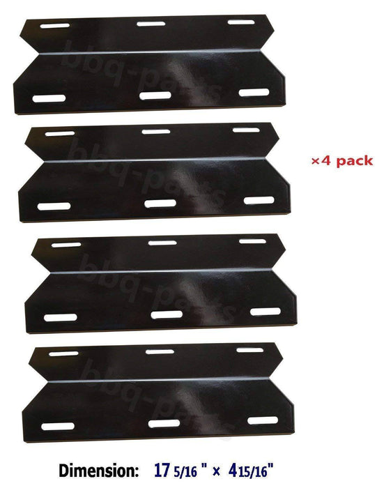 Hongso Heat Plate Replacement for Nexgrill, 4-Pack 17 5/16 inch Porcelain Steel Heat Shield Tent PPC041 - Grill Parts America