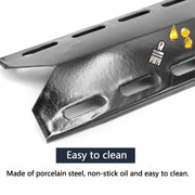 Hongso PPB341 (5-Pack) BBQ Gas Grill Porcelain Steel Heat Plates, Heat Shield, Heat Tent, Burner Cover, Vaporizor Bar, and Flavorizer Bar Nexgrill - Grill Parts America