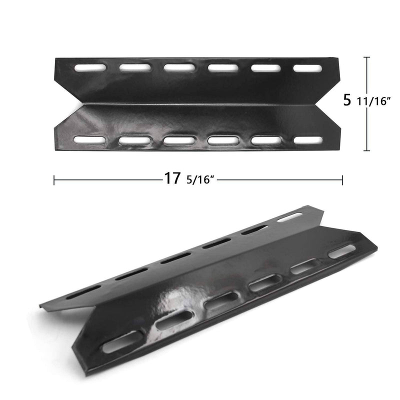 Hongso PPB341 (5-Pack) BBQ Gas Grill Porcelain Steel Heat Plates, Heat Shield, Heat Tent, Burner Cover, Vaporizor Bar, and Flavorizer Bar Nexgrill - Grill Parts America
