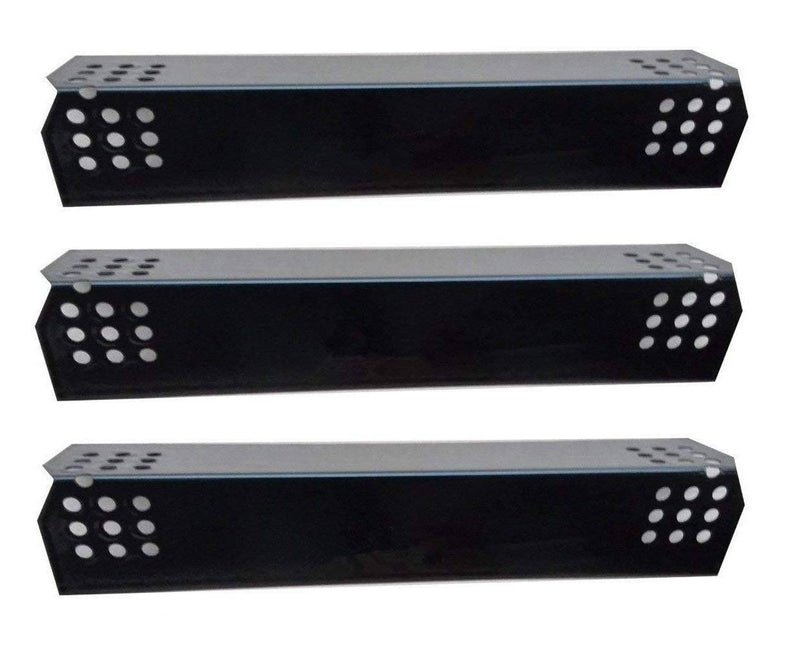 Hongso PPG371 (3-Pack) Porcelain Steel Heat Plate, Heat Shield, Heat Tent, Burner Cover, Vaporizor Bar Replacement for Nexgrill 720-0830H, 720-0783E - Grill Parts America