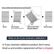 Hongso SCI1S3 BBQ Stainless Steel Wire Cooking Grid Replacement Nexgrill - Grill Parts America