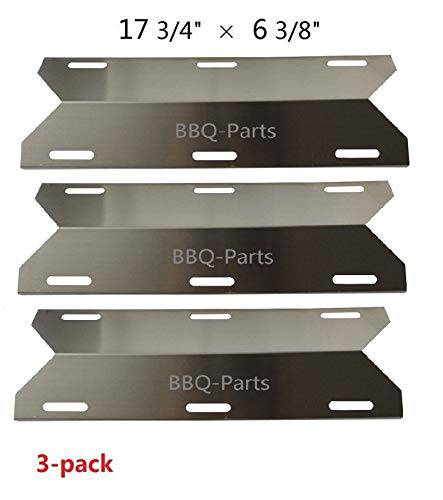 Hongso SPA231 (3-Pack) Stainless Steel BBQ Gas Grill Heat Plate for NexGrill - Grill Parts America