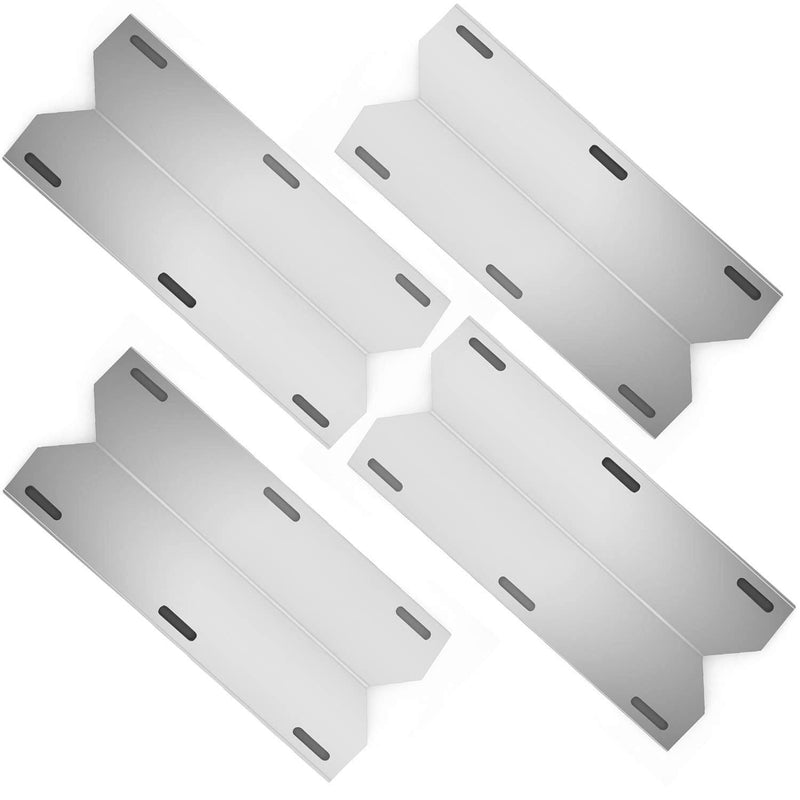 Hongso SPA231 (4-Pack) Stainless Steel BBQ Gas Grill Heat Plate, Heat Shield, Heat Tent, Burner Cover, Flavorizer Bar Nexgrill - Grill Parts America