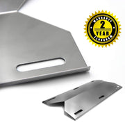 Hongso SPA231 (4-Pack) Stainless Steel BBQ Gas Grill Heat Plate, Heat Shield, Heat Tent, Burner Cover, Flavorizer Bar Nexgrill - Grill Parts America