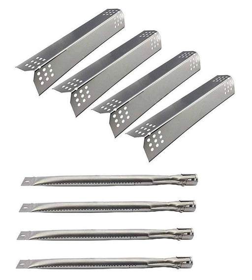 Hongso Sunbeam Nexgrill Grill Master 720-0697 Grill Replacement KIT Burners, Stainless Steel Heat Plates, 4-Pack (SPG371-SBD251-4) - Grill Parts America