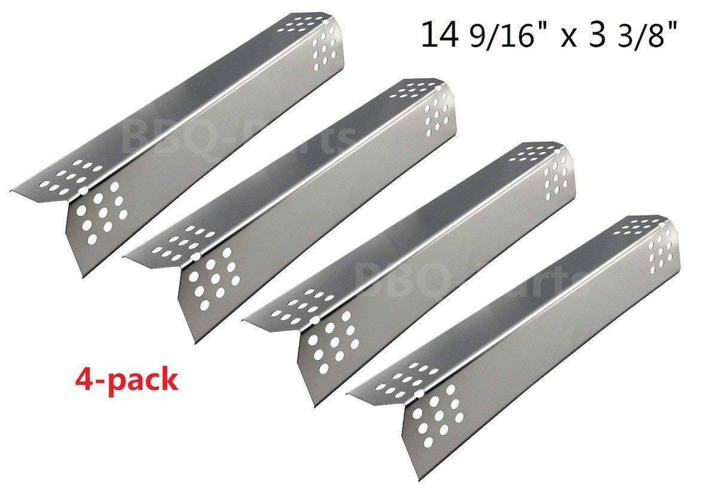 Hongso Sunbeam Nexgrill Grill Master 720-0697 Grill Replacement KIT Burners, Stainless Steel Heat Plates, 4-Pack (SPG371-SBD251-4) - Grill Parts America
