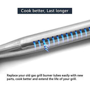 Hongso 15 5/16" Stainless Steel Grill Burner Tube SBI521(5-Pack) - Grill Parts America