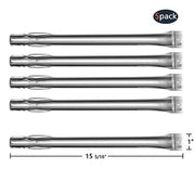 Hongso 15 5/16" Stainless Steel Grill Burner Tube SBI521(5-Pack) - Grill Parts America