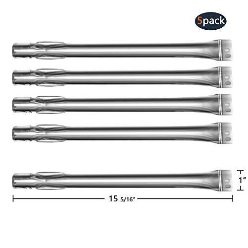 Hongso 15 5/16" Stainless Steel Grill Burner Tube SBI521(5-Pack) - Grill Parts America