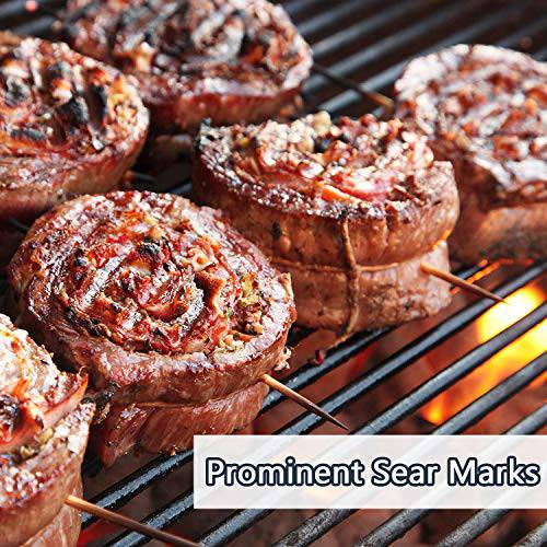 Hongso 16 5/8" Porcelain Steel Grill Grate Cooking Grid Replacement Parts 2-Pack (PCB932) - Grill Parts America