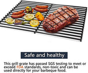 Hongso 16 5/8" Porcelain Steel Grill Grate Cooking Grid Replacement Parts 2-Pack (PCB932) - Grill Parts America