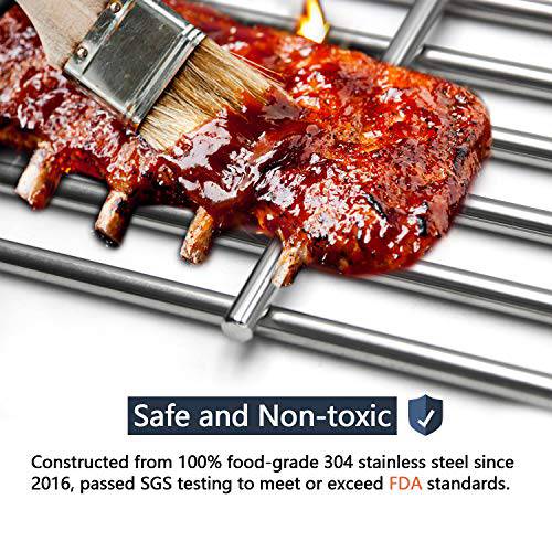 Hongso 16 5/8" SUS 304 Stainless Steel Grill Grid Cooking Grates - Grill Parts America